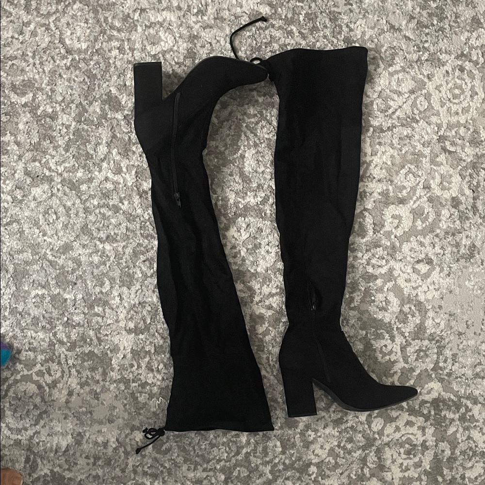 Unisa Black Over-the-Knee Boots